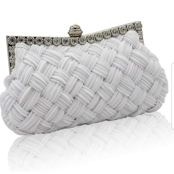 NEW! Bridal Wedding Clutch with braided design - Picture 6 of 6